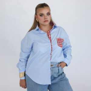 Camicia Manifesto Trendy Celeste