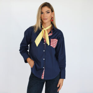 Camicia Manifesto Trendy Blue Navy