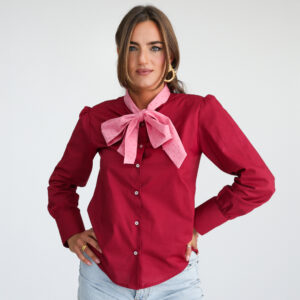 Camicia Eterea Trendy Rosso Borgogna